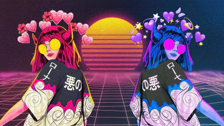  Vaporwave Girl