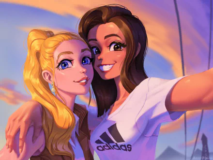 artistic couple HD Desktop Wallpaper | Background Image