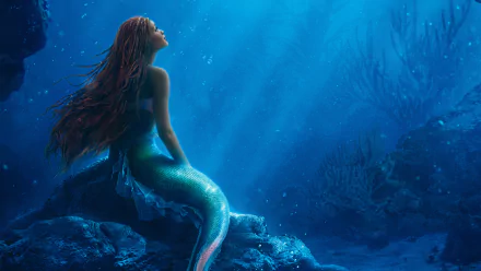 Ariel (The Little Mermaid) mermaid movie The Little Mermaid (2023) HD Desktop Wallpaper | Background Image