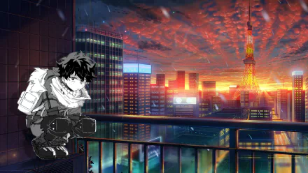  Dark Deku Cityscape 4K