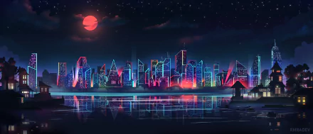 skyline artistic city HD Desktop Wallpaper | Background Image