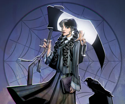  Wednesday Addams by Mikel Antero