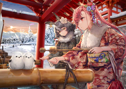 Anime friends HD Desktop Wallpaper | Background Image
