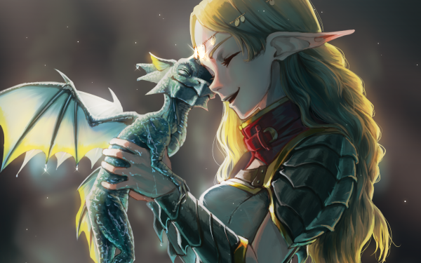 Fantasy Elf Dragon HD Wallpaper | Background Image