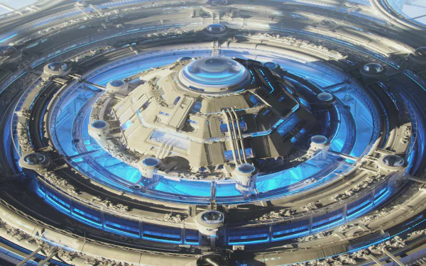 Sci Fi Structure HD Desktop Wallpaper | Background Image