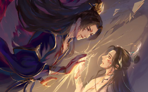 Mo Ran Chu WanNing Anime The Husky and His White Cat Shizun HD Desktop Wallpaper | Background Image