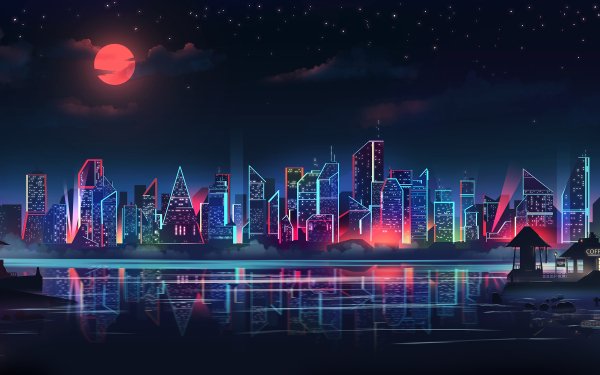 Artistic City Skyline HD Wallpaper | Background Image