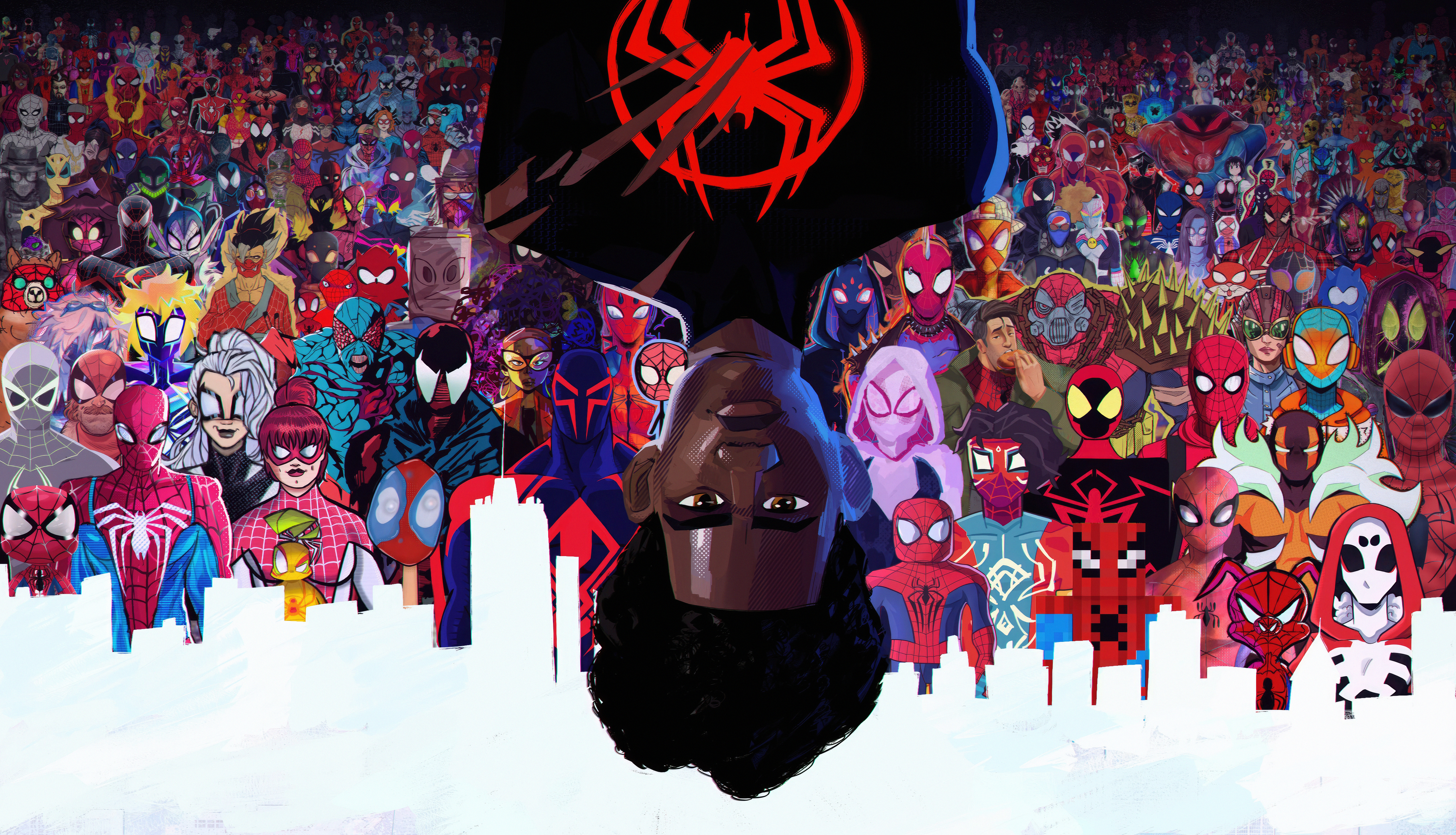 New spider man across the spider verse 16:9 wallpapers, extended