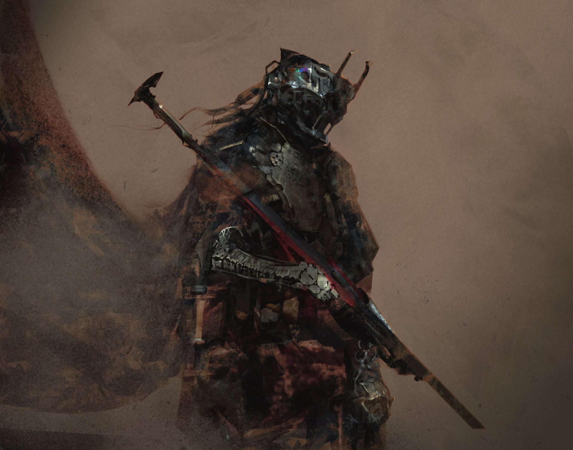 Download Dark Warrior HD Wallpaper by Vladimir Matyukhin | 2560x2012 ...