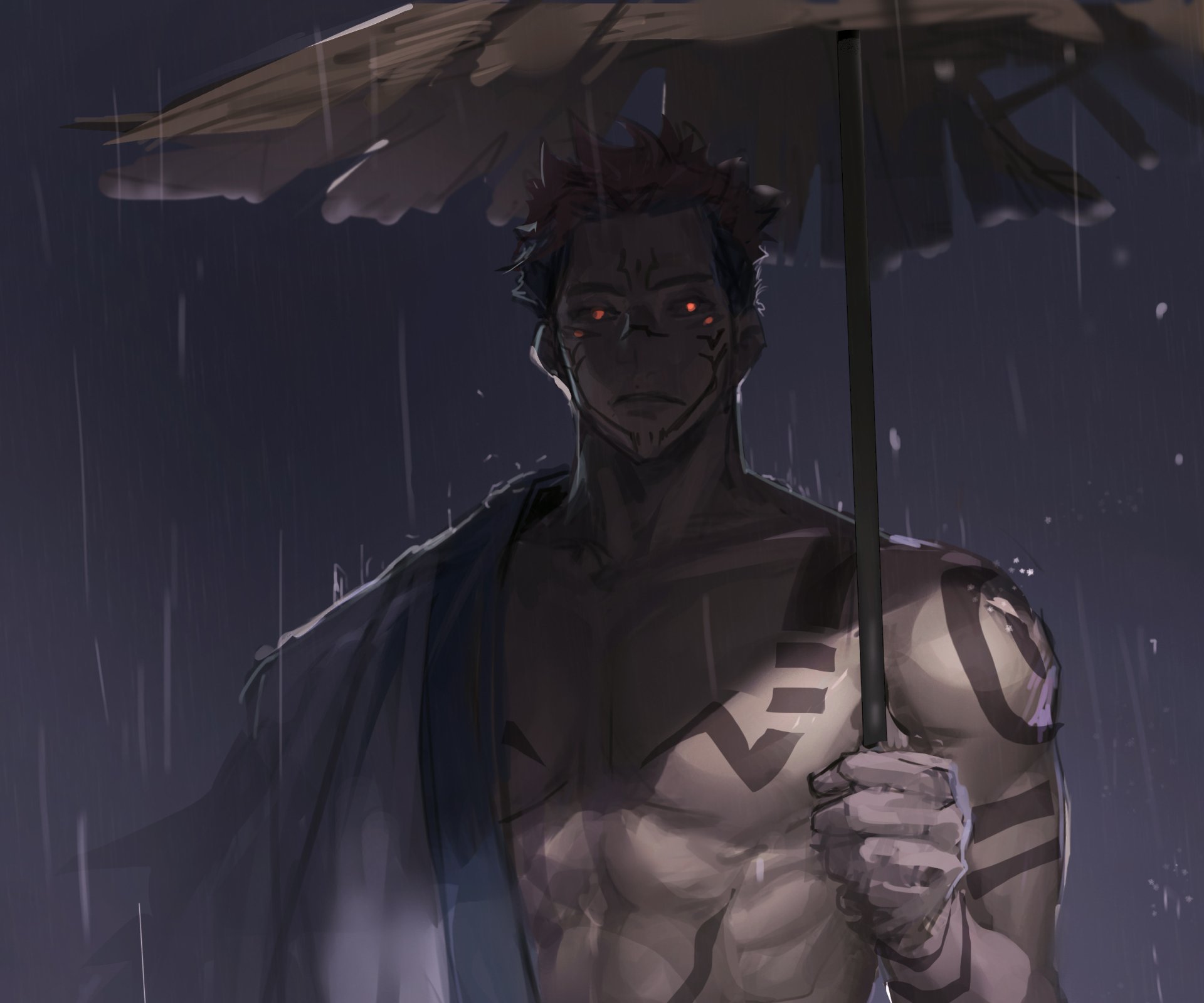 Sukuna s Dark Reign Jujutsu Kaisen HD Anime Wallpaper 2480x2067 