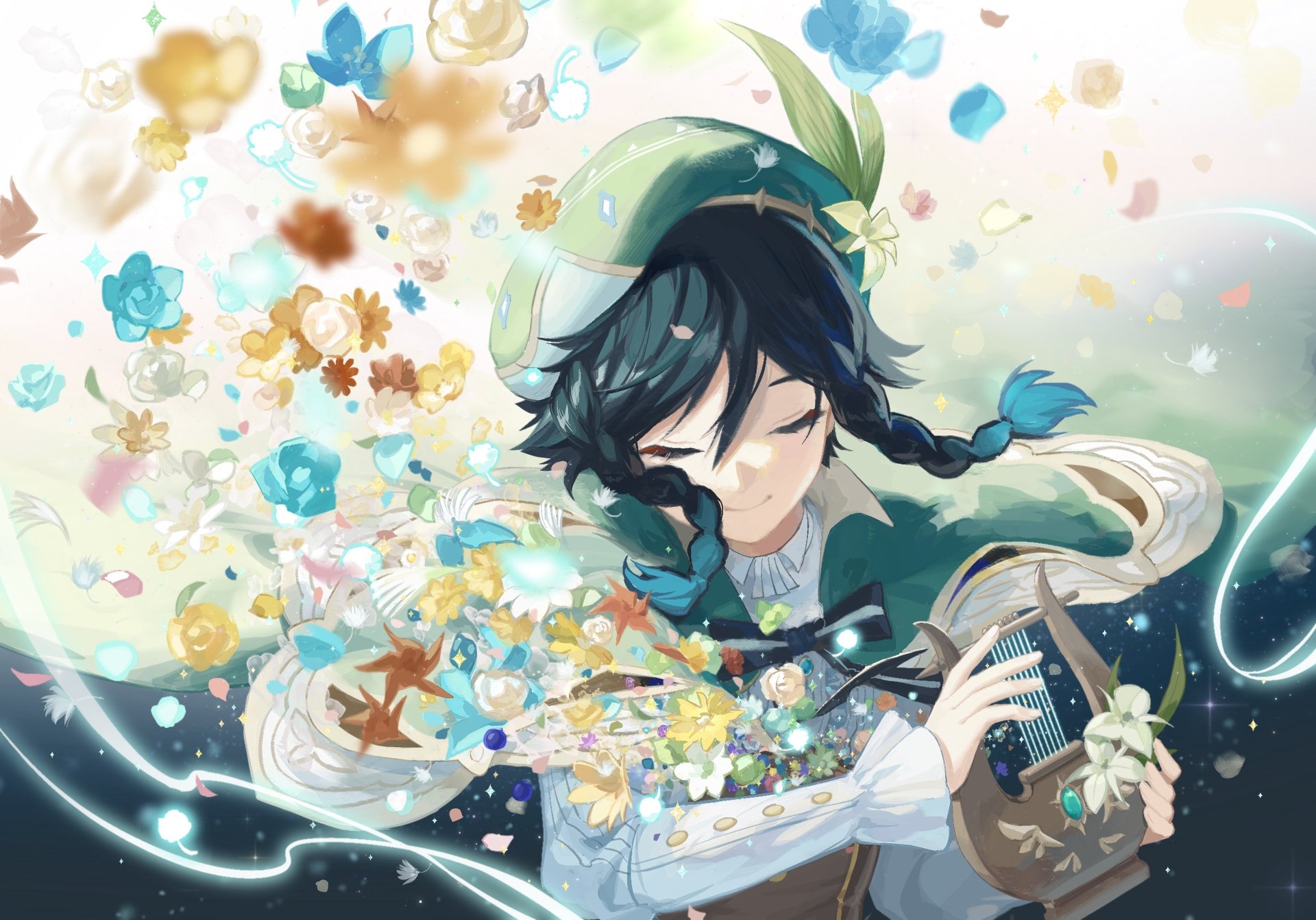 Download Venti (Genshin Impact) Video Game Genshin Impact 4k Ultra HD Wallpaper by Yujiu1