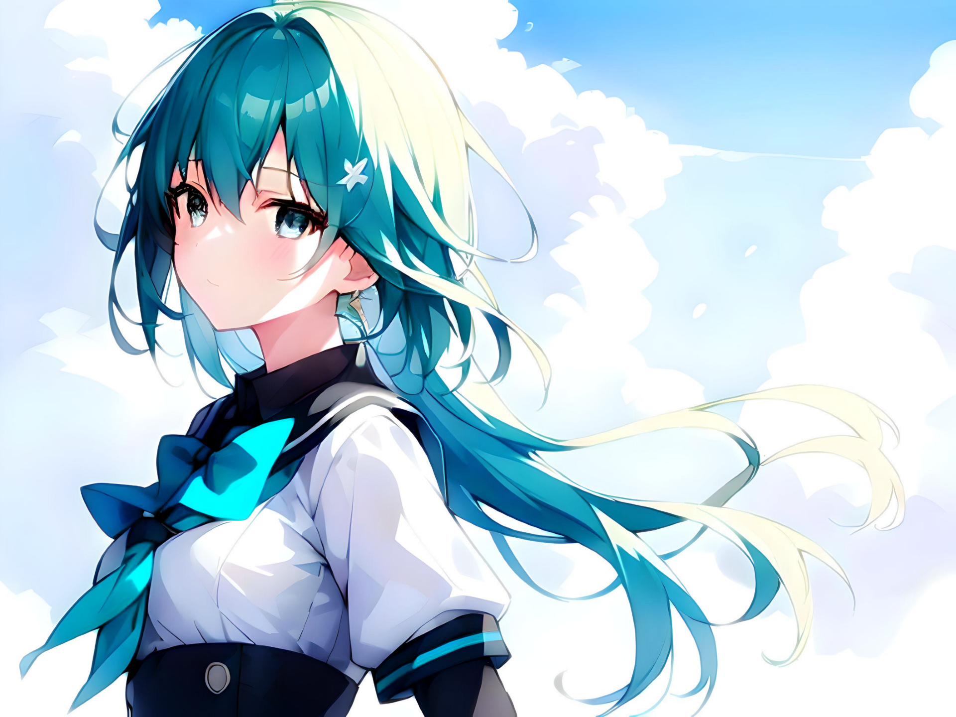 A girl in the wind by CptGui | 4000x3000 | Wallpaper Abyss