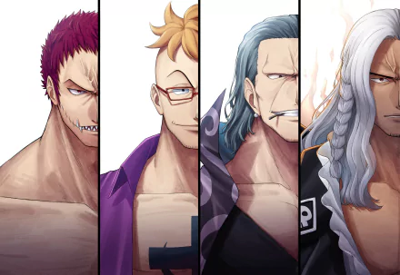 King (One Piece) Benn Beckman Marco (One Piece) Charlotte Katakuri Anime One Piece HD Desktop Wallpaper | Background Image