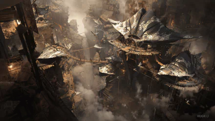 fantasy building HD Desktop Wallpaper | Background Image