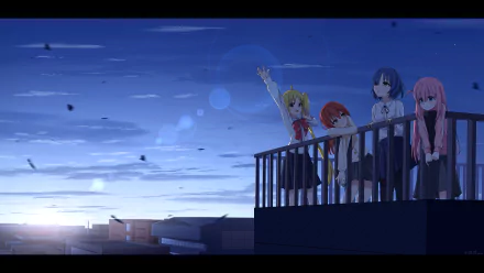 Ikuyo Kita Ryou Yamada Nijika Ijichi Hitori Gotou Anime Bocchi the Rock! HD Desktop Wallpaper | Background Image