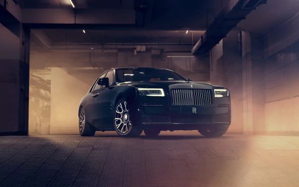 Luxurious Rolls-Royce Ghost desktop wallpaper, showcasing an elegant vehicle with high-definition detail, perfect for desktop backgrounds.