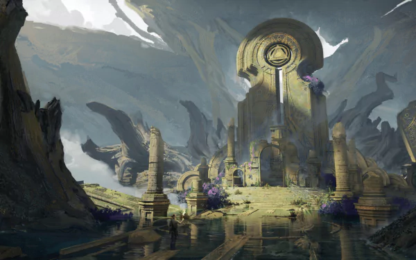 fantasy ruin HD Desktop Wallpaper | Background Image