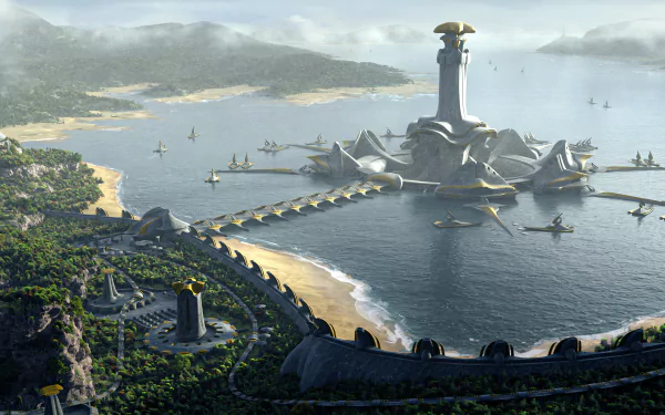 Sci Fi Structure HD Desktop Wallpaper | Background Image