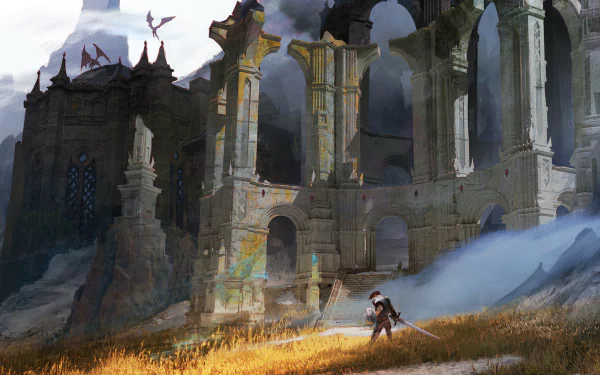 fantasy ruin HD Desktop Wallpaper | Background Image