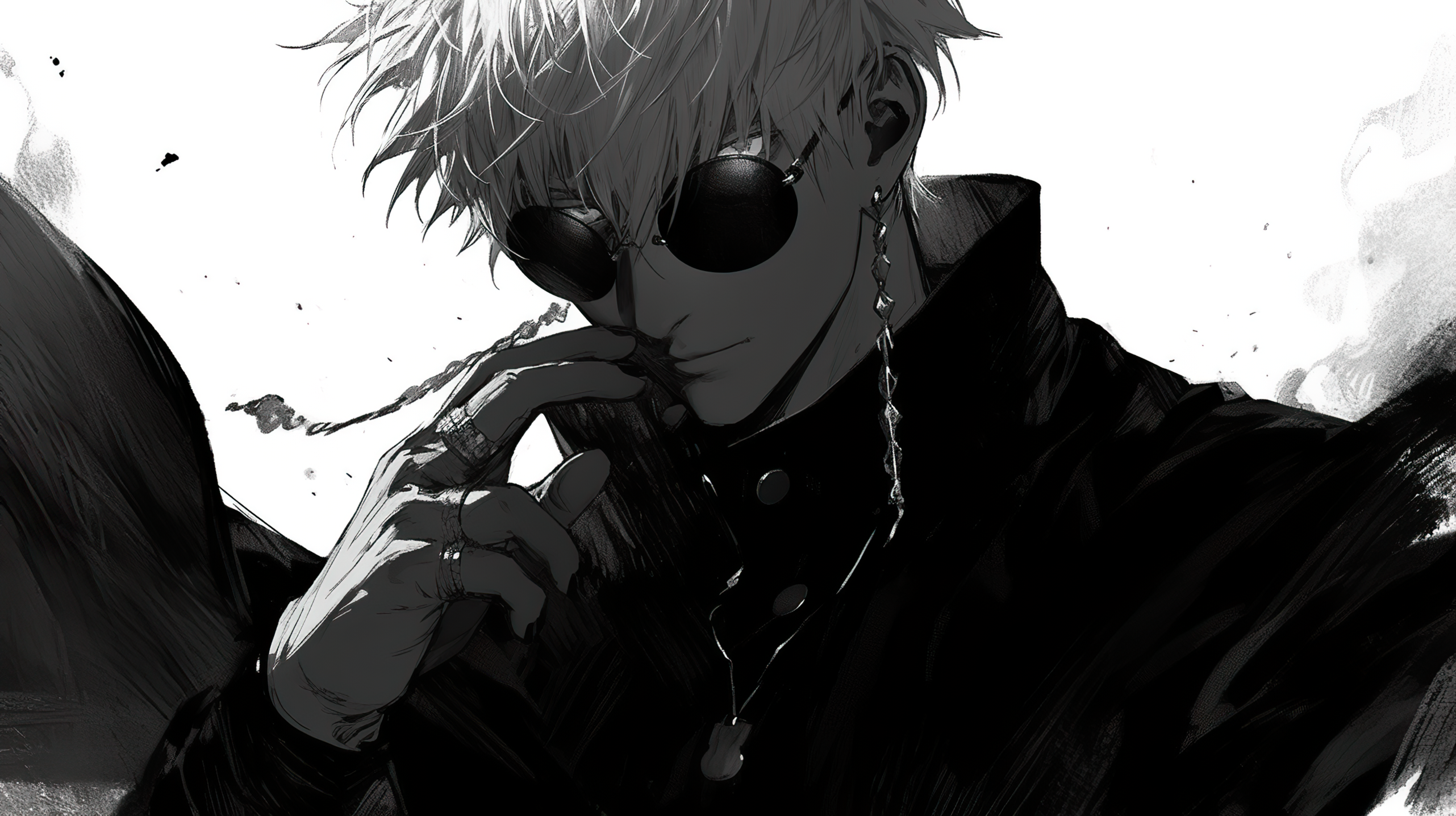 Satoru Gojo Dark Anime HD Wallpaper  Jujutsu Kaisen Manga Art by patrika