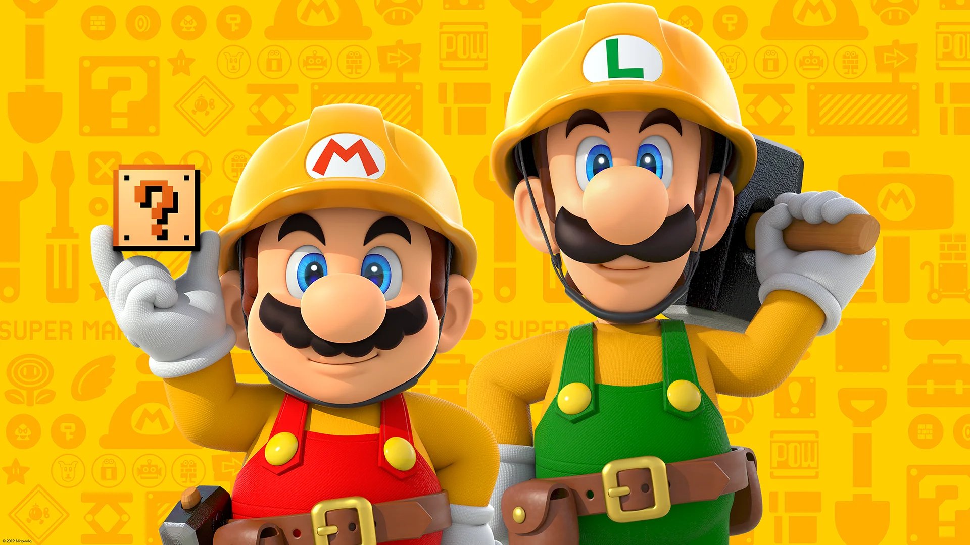 Download Luigi Mario Video Game Super Mario Maker 2 HD Wallpaper