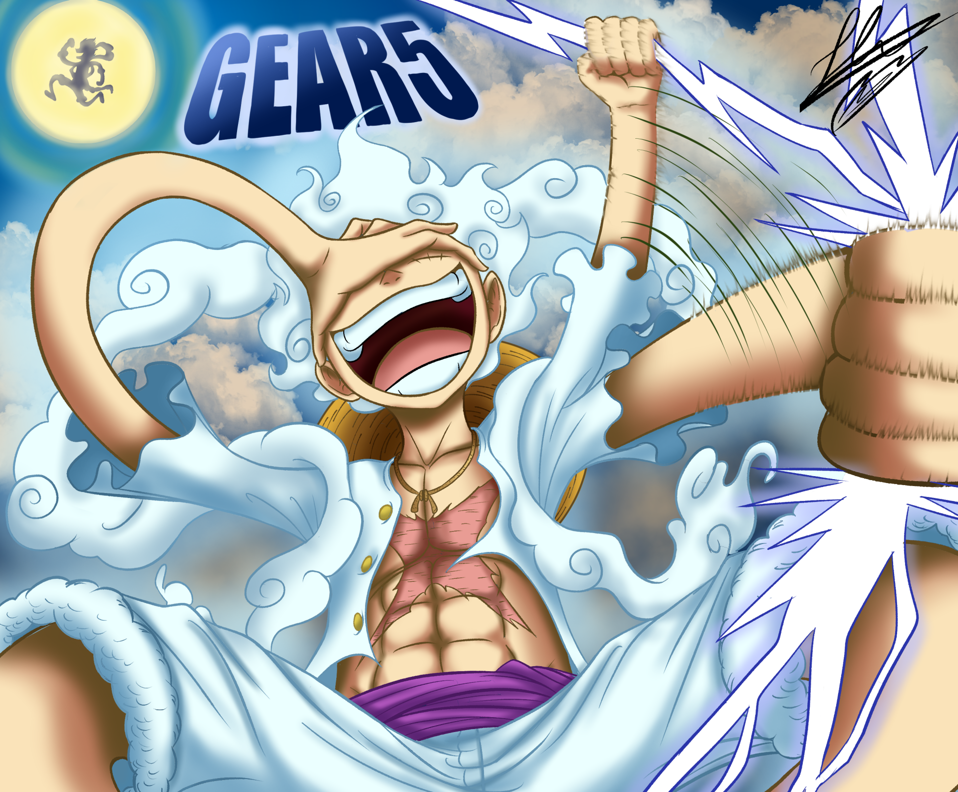 Download Monkey D. Luffy Gear 5 (One Piece) Anime One Piece HD ...