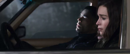 HD wallpaper featuring a scene from Secret Invasion with two characters focused and looking forward, providing a suspenseful desktop background.