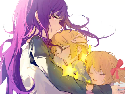 Ruby Hoshino Aquamarine Hoshino Ai Hoshino Anime Oshi no Ko HD Desktop Wallpaper | Background Image