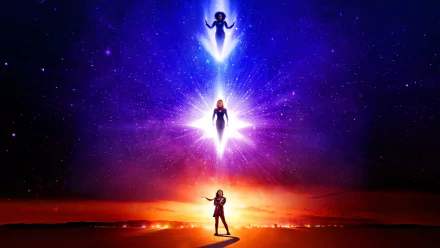 movie The Marvels HD Desktop Wallpaper | Background Image