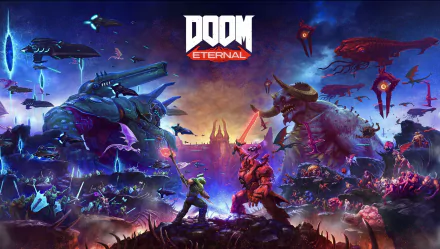 Doomguy video game DOOM Eternal HD Desktop Wallpaper | Background Image