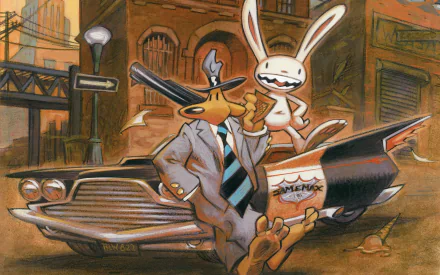 Sam (Sam And Max) Max (Sam And Max) video game Sam & Max HD Desktop Wallpaper | Background Image