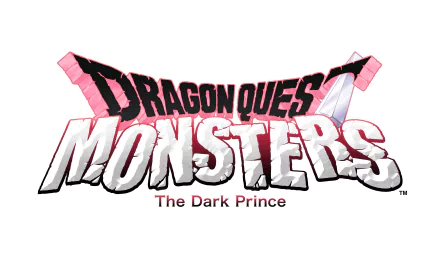 HD desktop wallpaper featuring the logo of Dragon Quest Monsters: The Dark Prince with stylized text on a transparent background.