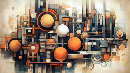 Abstract shapes HD Desktop Wallpaper | Background Image