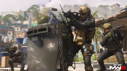 HD wallpaper of Call of Duty: Modern Warfare III showcasing soldiers in combat for desktop background.