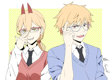  Power &amp; Denji by TannyV