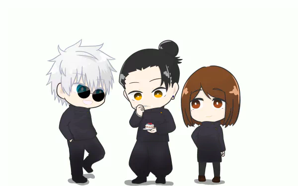 Shoko Ieiri Suguru Geto Satoru Gojo Anime Jujutsu Kaisen HD Desktop Wallpaper | Background Image