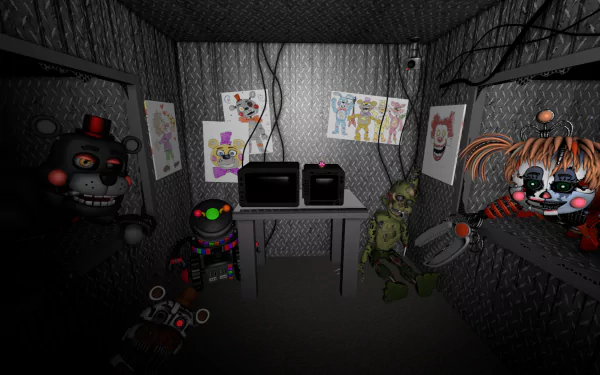 video game Freddy Fazbear's Pizzeria Simulator HD Desktop Wallpaper | Background Image