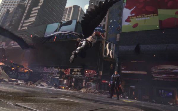 HD Tekken 8 desktop wallpaper featuring dynamic character battle in urban setting.