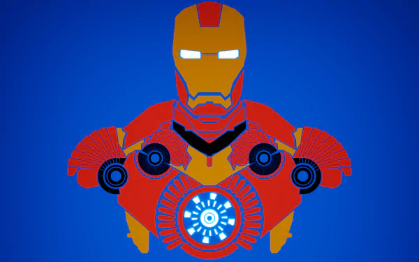 HD desktop wallpaper featuring Iron Man in a movie-themed design, perfect for Iron Man fans and enthusiasts.