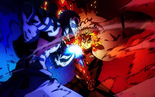  Kyojuro Rengoku and Akaza