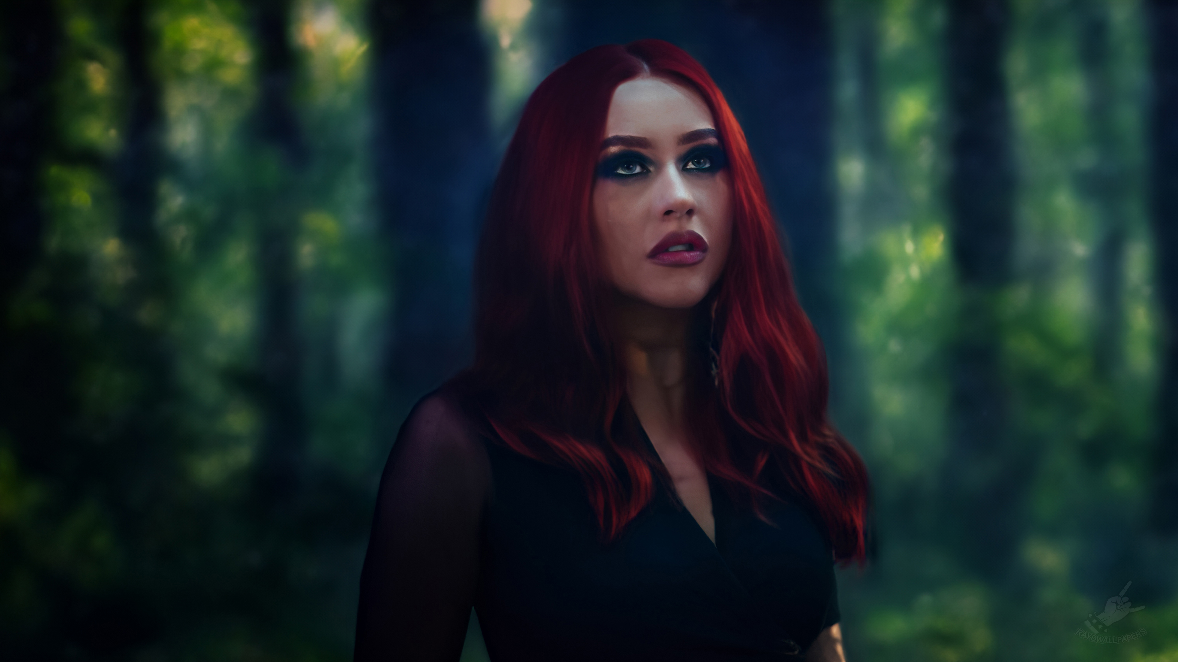 Christina Aguilera Forest by raydwallpapers