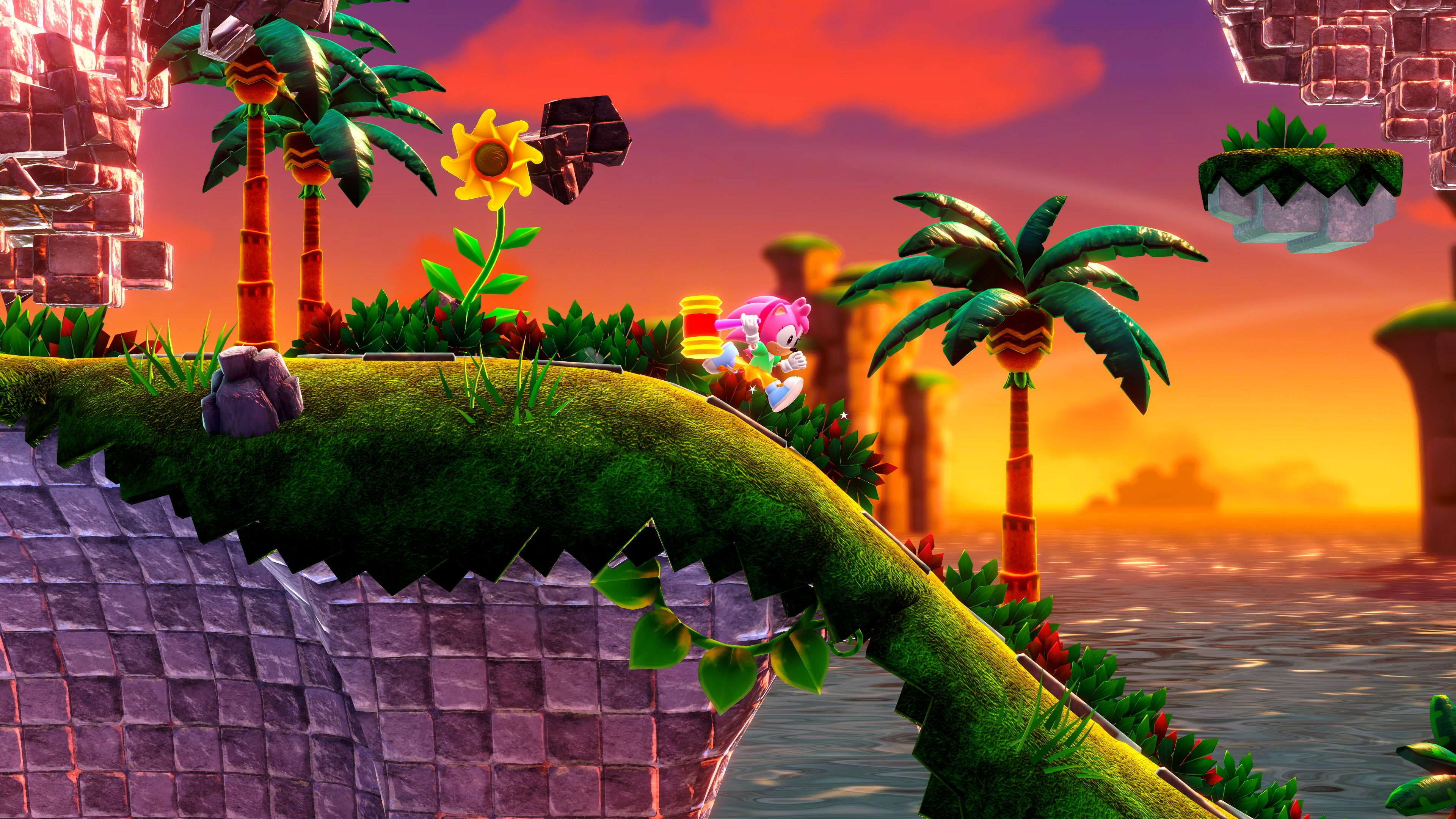 Sonic green hills, green hill zone HD wallpaper