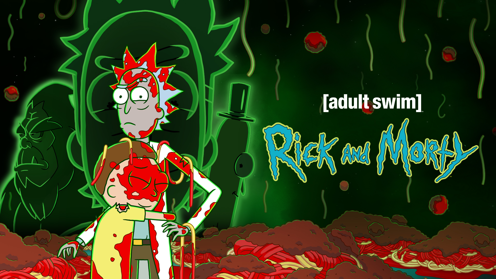 7680x4320 Resolution Galaxy Rick and Morty 8K Wallpaper