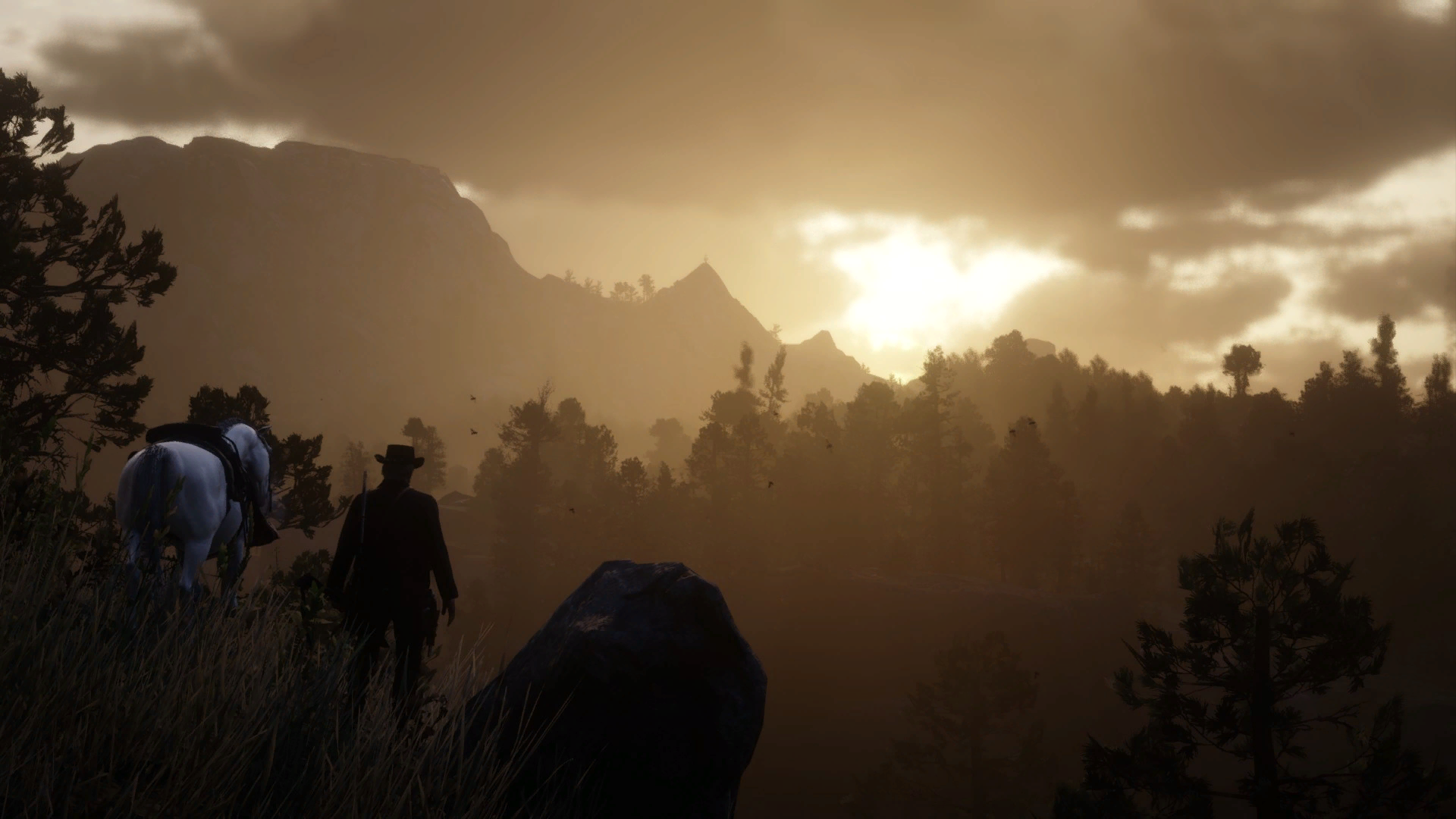 Red Dead Redemption Sunset Desktop Wallpaper - RDR2 Wallpaper