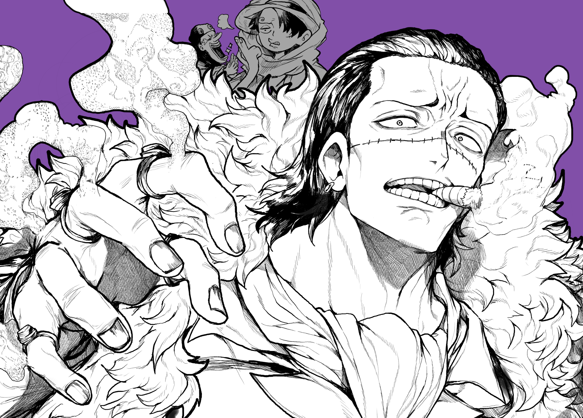 Download Crocodile (One Piece) Anime One Piece HD Wallpaper by 四海紫郎