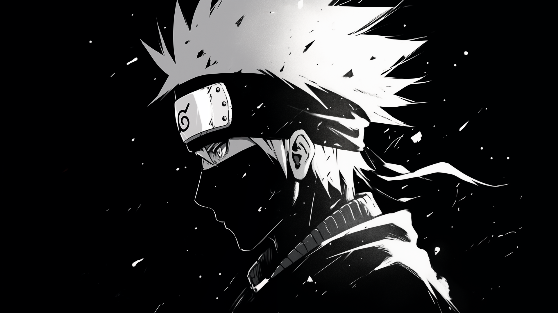 Kakashi drawing, anime, naruto, HD phone wallpaper