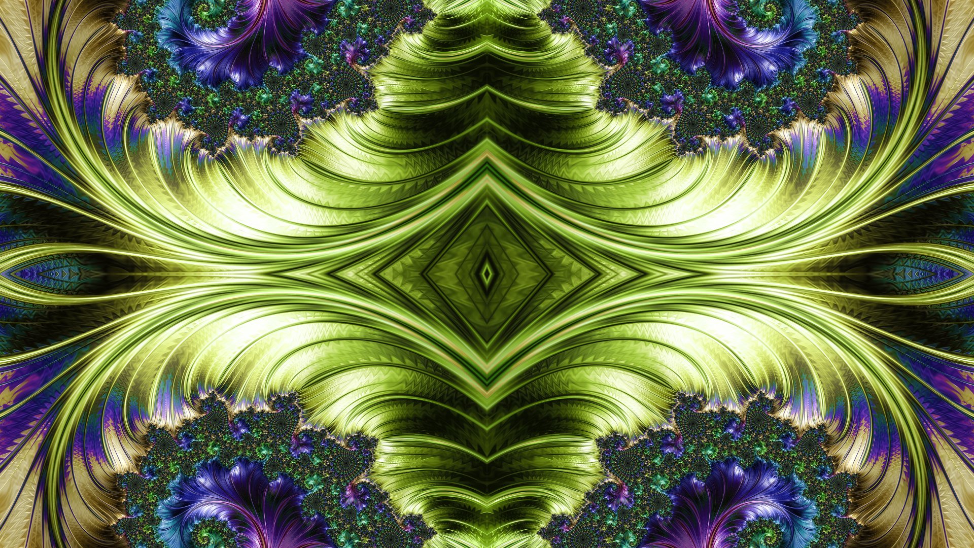Trippy Psychedelic Fractal Wallpaper by Dr-Pen | 3840x2160 | Wallpaper ...