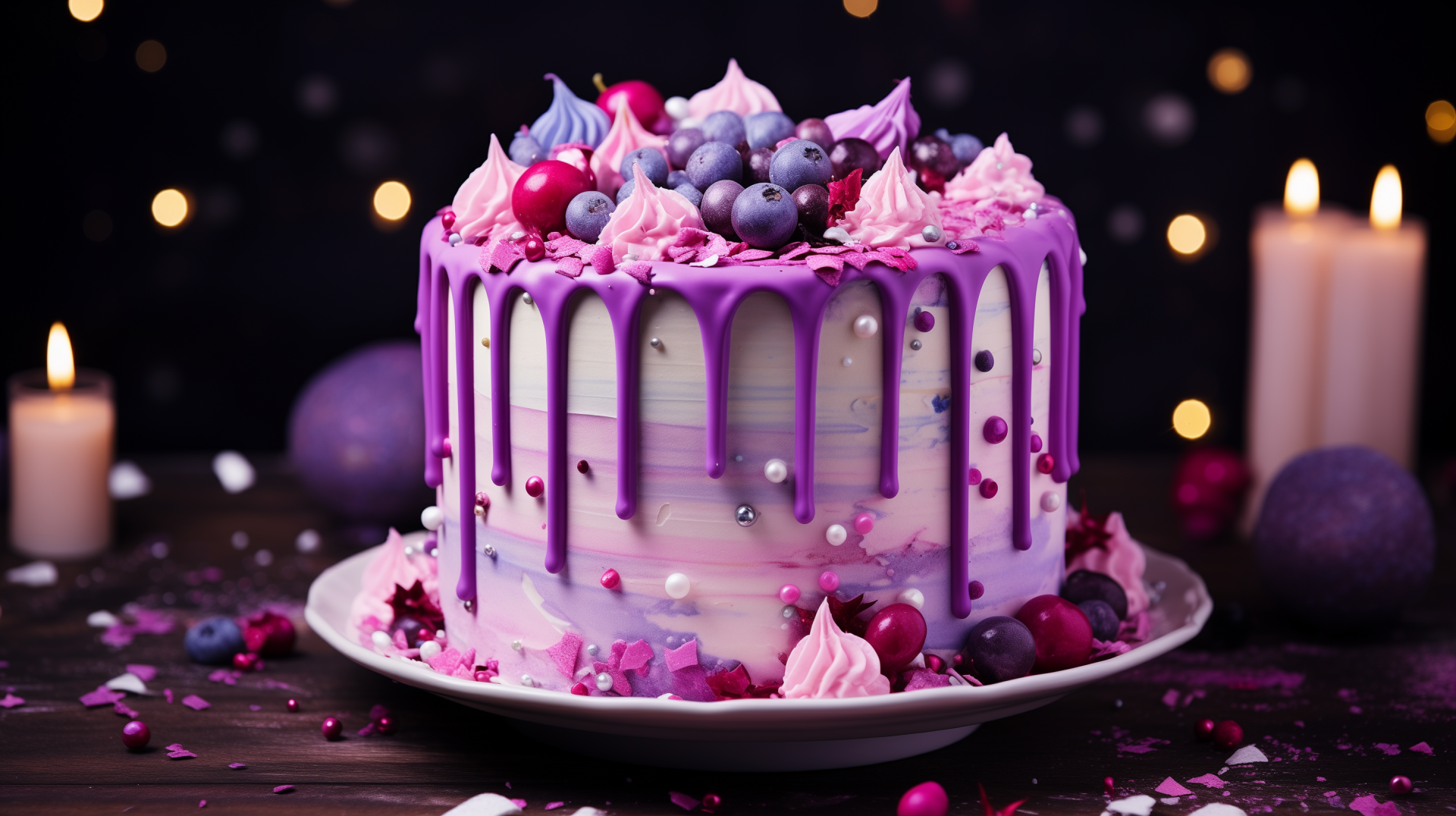 birthday cake background and Wallpaper Image Generator AI 29091176 Stock  Photo at Vecteezy
