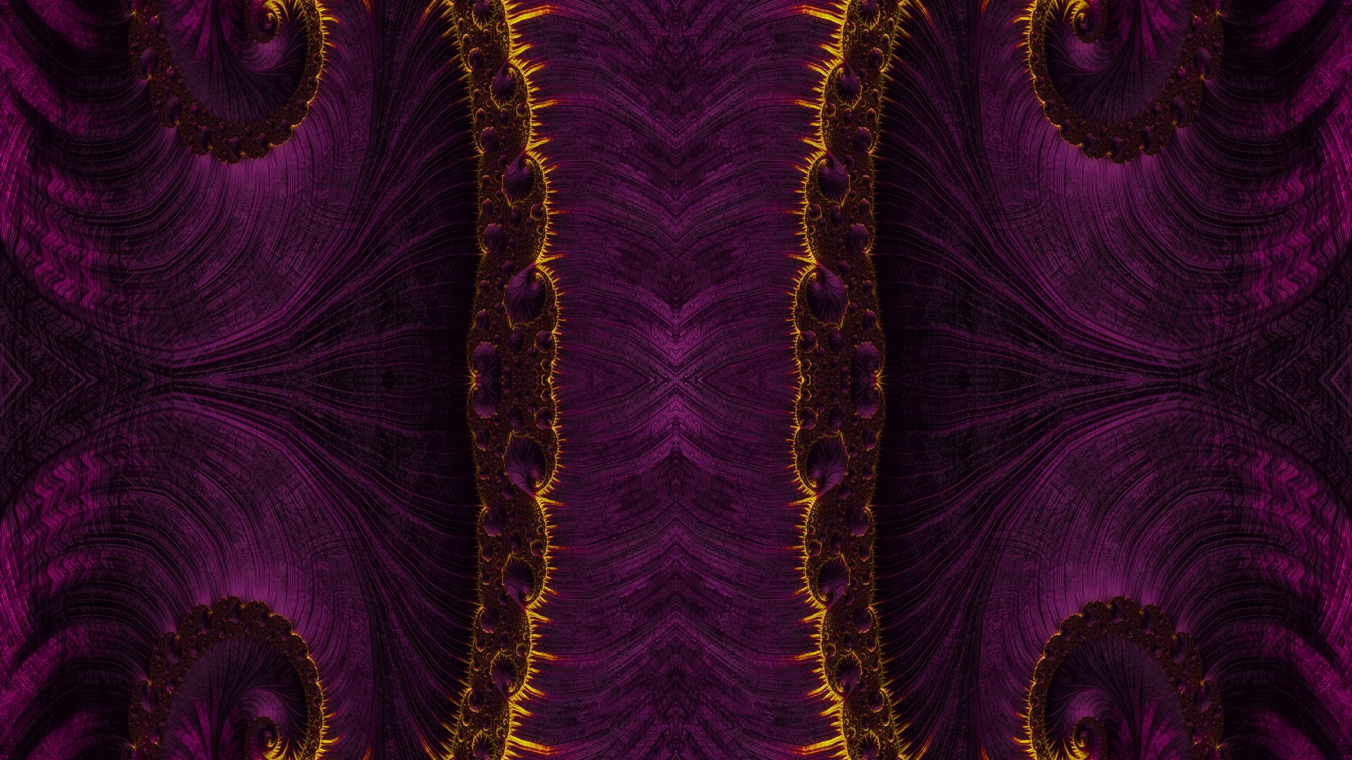 Trippy Psychedelic Fractal Wallpaper by Dr-Pen