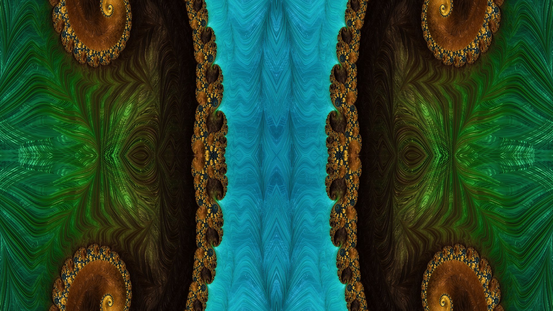 Trippy Psychedelic Fractal Wallpaper by Dr-Pen